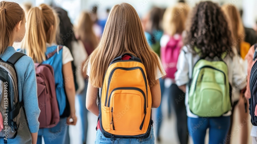 Obraz premium Diverse Students in Campus Life Setting