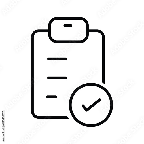 checklist icon, illustration vector template