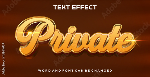 Private editable text effect