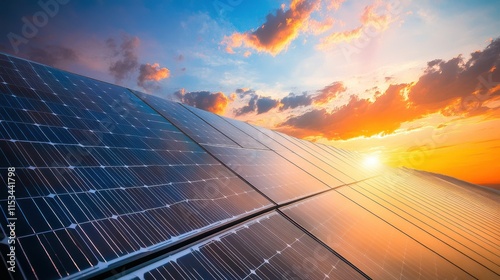 The Solar Panels at Sunset