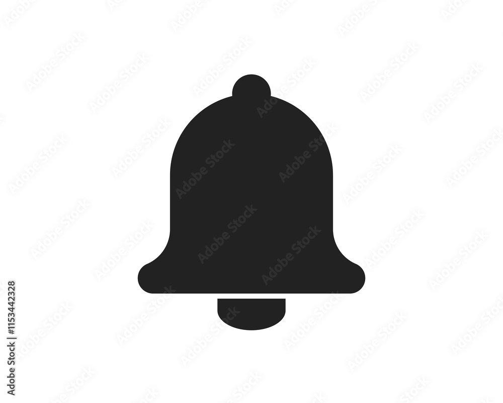 Notification bell icon. Ringing bell for social media reminder, event reminder. icon isolated on white background. Notification bell icon. Ringing bell for social media reminder, event reminder. icon isolated on white background.