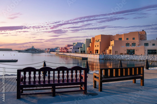 Old Doha port redevelopment into Mina district Box Park Qatar  photo