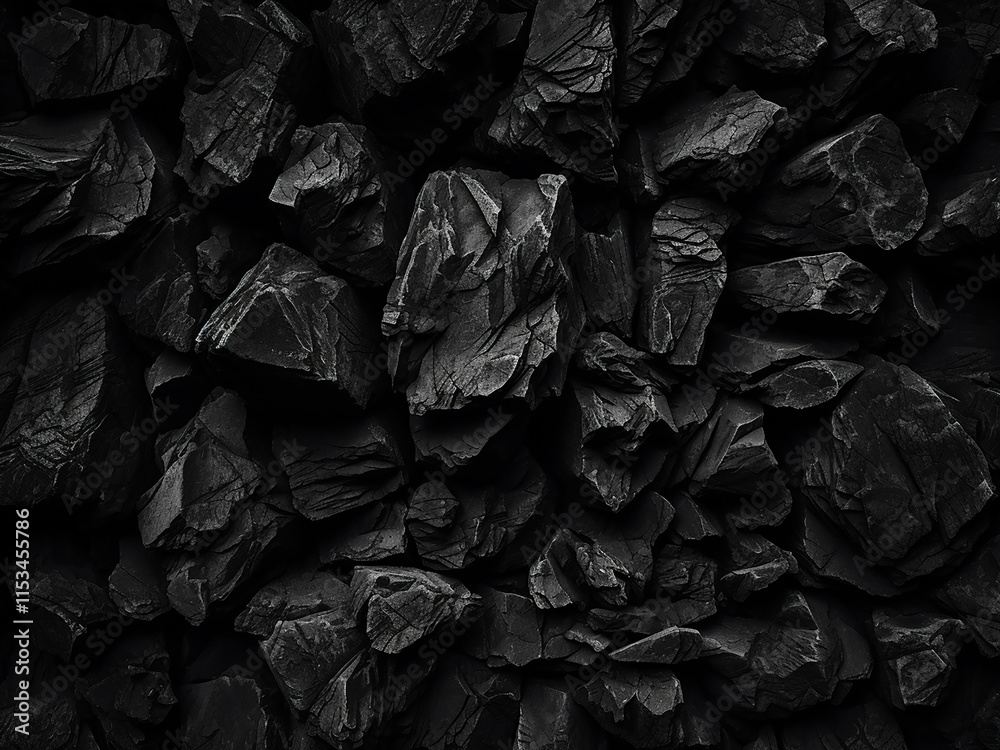 Dark grey-black wall stone texture resembling lava for a dramatic background Dark grey-black wall stone texture resembling lava for a dramatic background