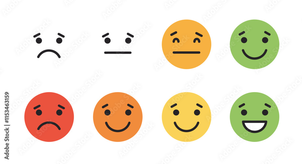 Fototapeta premium Minimal Progressive Flat Vector Icons Collection.