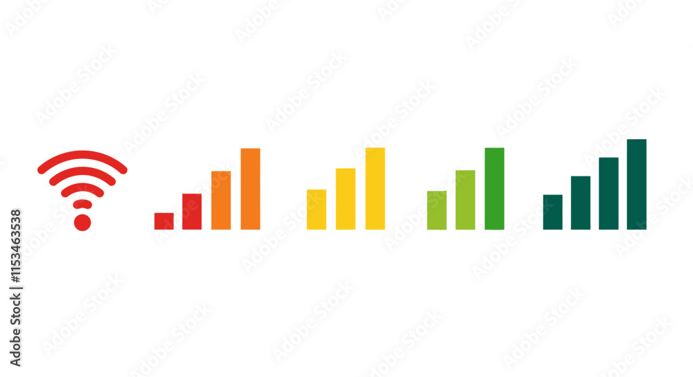 Fototapeta premium Minimal Progressive Flat Vector Icons Collection.