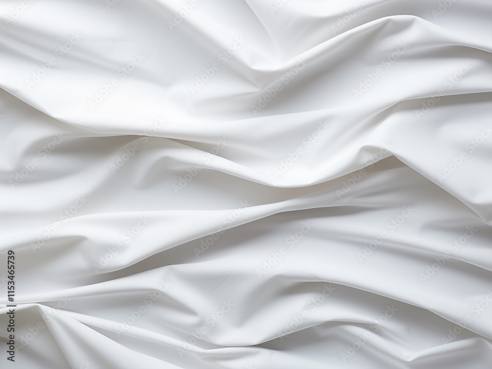 Naklejka premium White creased paper texture for a delicate background effect