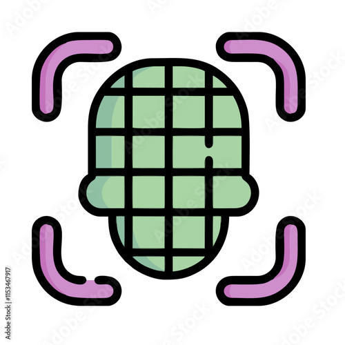 3d graphic of a symbol made of many spheres