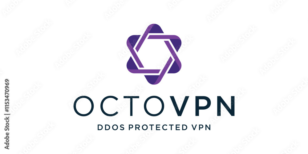 Fototapeta premium Abstract logo with the letter V, a combined logo with the letter V which means protection
