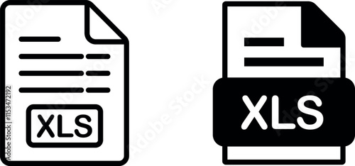 "XLS Document Icon - Modern File Format Representation"