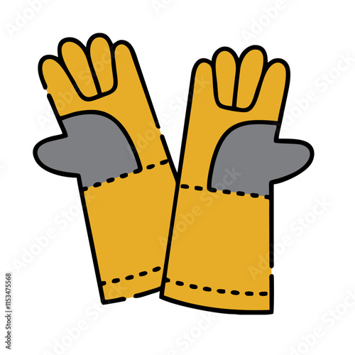 hand with glove