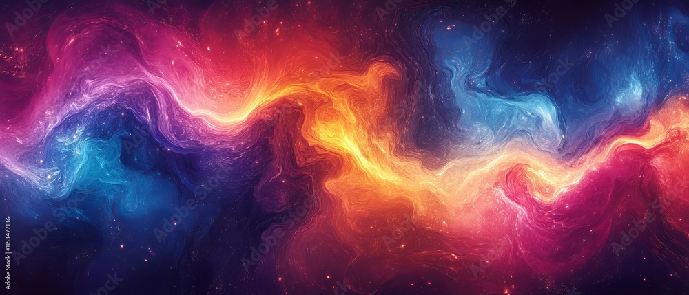 patterns swirling in vibrant, glowing gradients of color. Generative AI patterns swirling in vibrant, glowing gradients of color. Generative AI