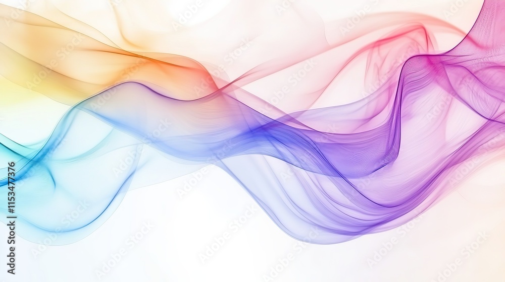 Fototapeta premium Abstract background with white frame, iridescent and holographic tones, with a white frame. Invitations, greeting cards, and creative banners, space for text, 8k High Resolution