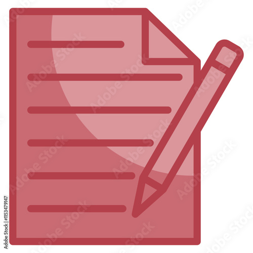 Pen And Paper Icon Element For Design