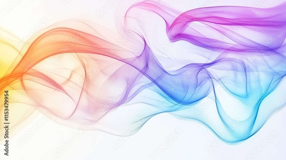 Obraz premium Abstract background with white frame, iridescent and holographic tones, with a white frame. Invitations, greeting cards, and creative banners, space for text, 8k High Resolution