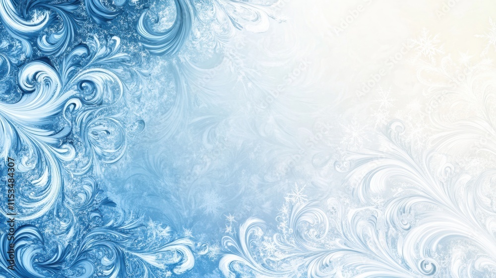 Frost patterns adorn glass creating intricate winter designs reminiscent of natures delicate artistry. Generative AI Frost patterns adorn glass creating intricate winter designs reminiscent of natures delicate artistry. Generative AI