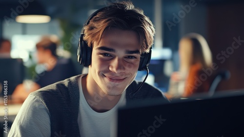The Young Gamer with Headset