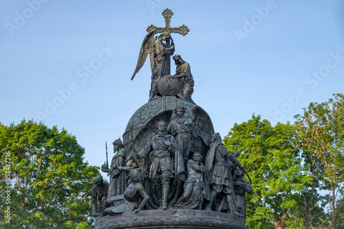 The upper tier of the monument 