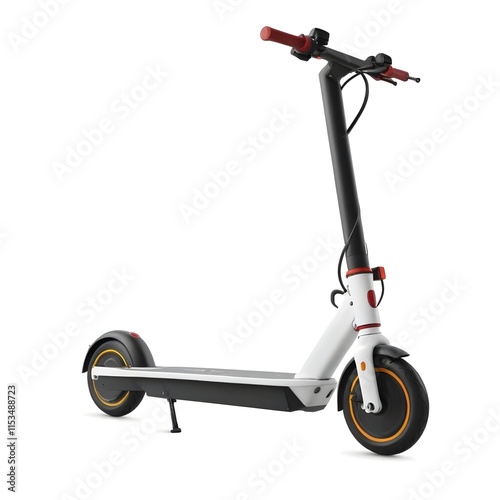 A electric scooter with a handlebar and two wheels photo