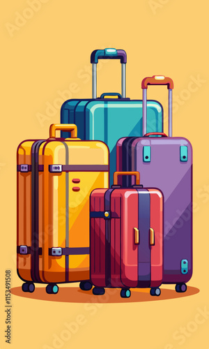  Luxury travel luggage collection for business trips and vacations, premium baggage for travelers