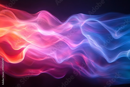 Wallpaper Mural liquid movement creating smooth, colorful waves of light. Generative AI Torontodigital.ca