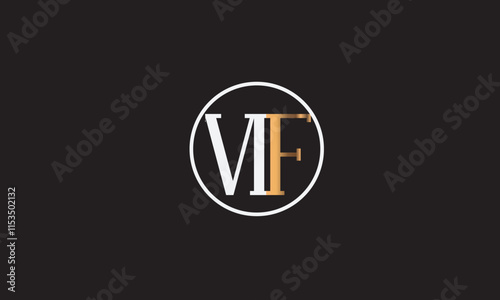 MF, FM , M , F , Abstract Letters Logo Monogram	