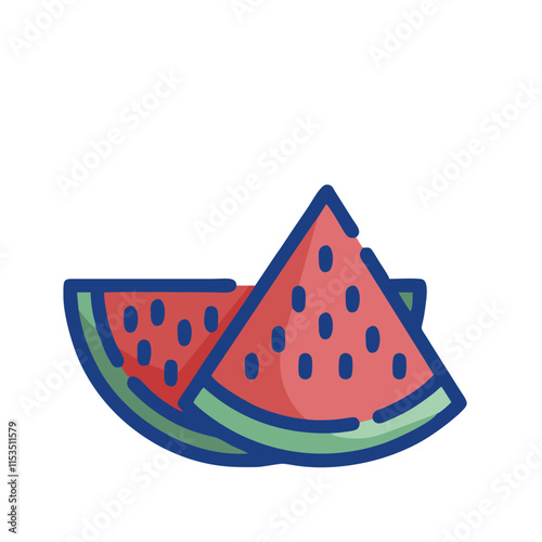 watermelon vector illustration