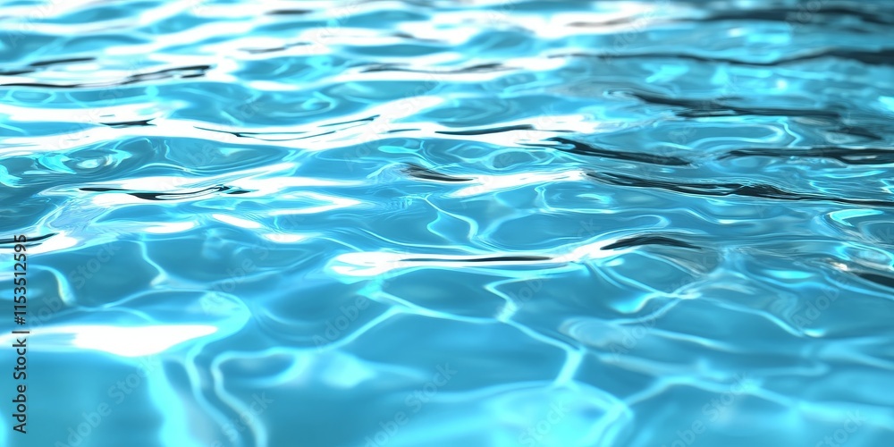 Close up of blue pool water featuring ripples and light reflections. This blue pool background captures the essence of summer and tranquility, perfect for a refreshing vertical banner. Close up of blue pool water featuring ripples and light reflections. This blue pool background captures the essence of summer and tranquility, perfect for a refreshing vertical banner.