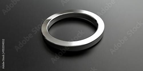 Metal ring pull designed for easy opening, showcasing a functional and sleek metal ring pull that enhances convenience in packaging. This metal ring pull exemplifies innovative design. photo