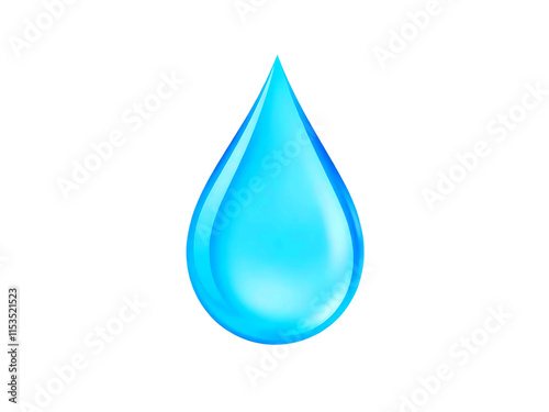 water drop isolated on white. Water drop on PNG backgroun