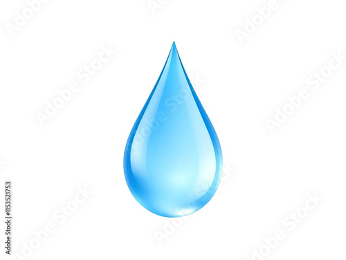 water drop isolated on white. Water drop on PNG backgroun