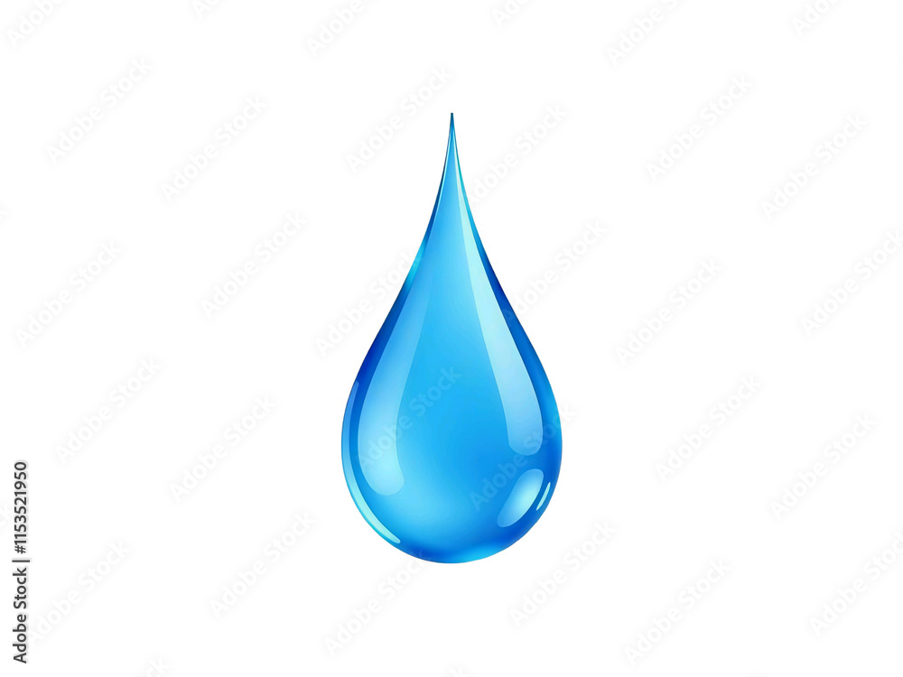 water drop isolated on white. Water drop on PNG backgroun water drop isolated on white. Water drop on PNG backgroun