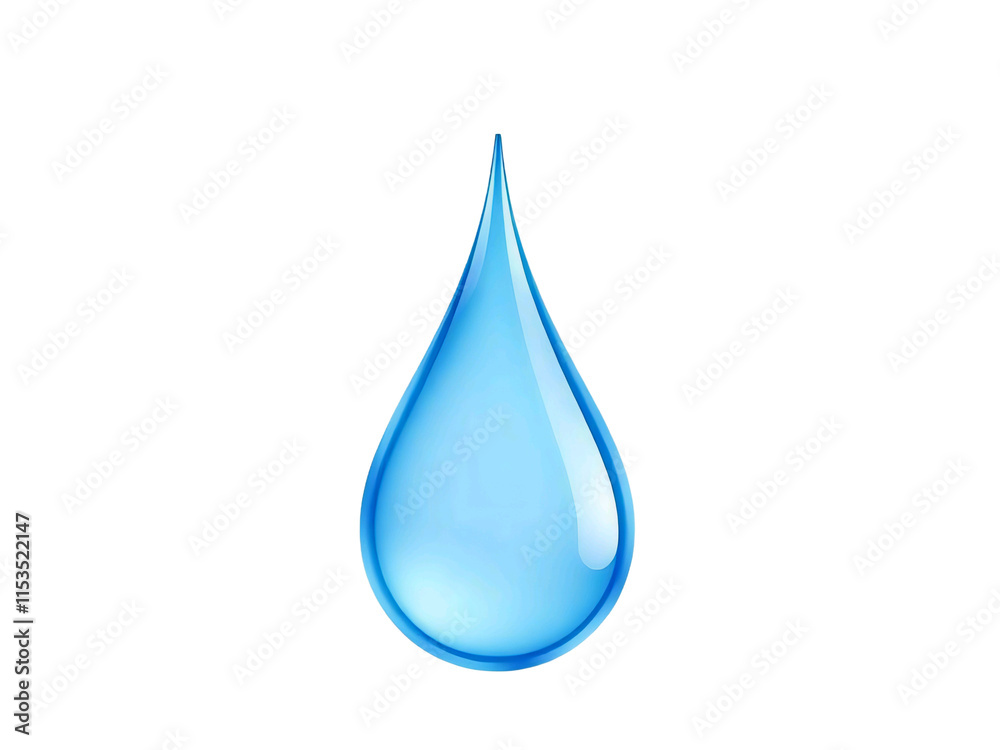 water drop isolated on white. Water drop on PNG backgroun water drop isolated on white. Water drop on PNG backgroun