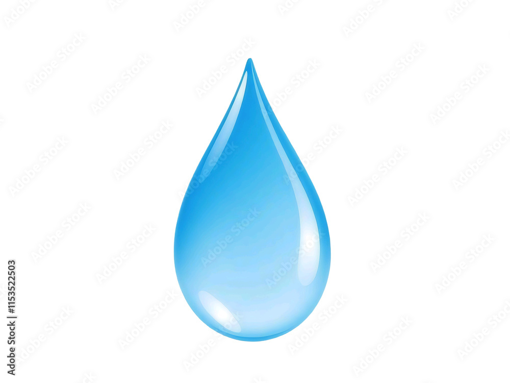 water drop isolated on white. Water drop on PNG backgroun water drop isolated on white. Water drop on PNG backgroun