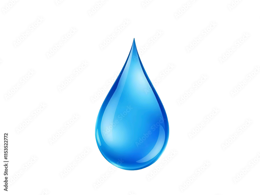 water drop isolated on white. Water drop on PNG backgroun water drop isolated on white. Water drop on PNG backgroun