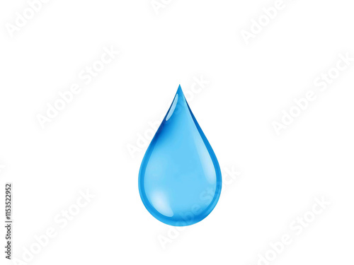 water drop isolated on white. Water drop on PNG backgroun
