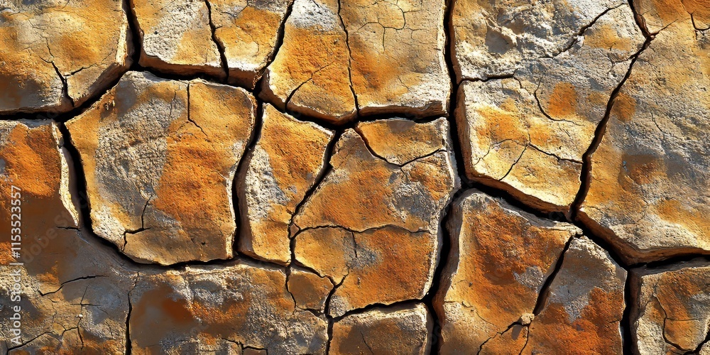 Cracked surface of dry earth showcasing the effects of drought, highlighting the unique patterns created by the dry earth s surface cracks and emphasizing its natural beauty. Cracked surface of dry earth showcasing the effects of drought, highlighting the unique patterns created by the dry earth s surface cracks and emphasizing its natural beauty.