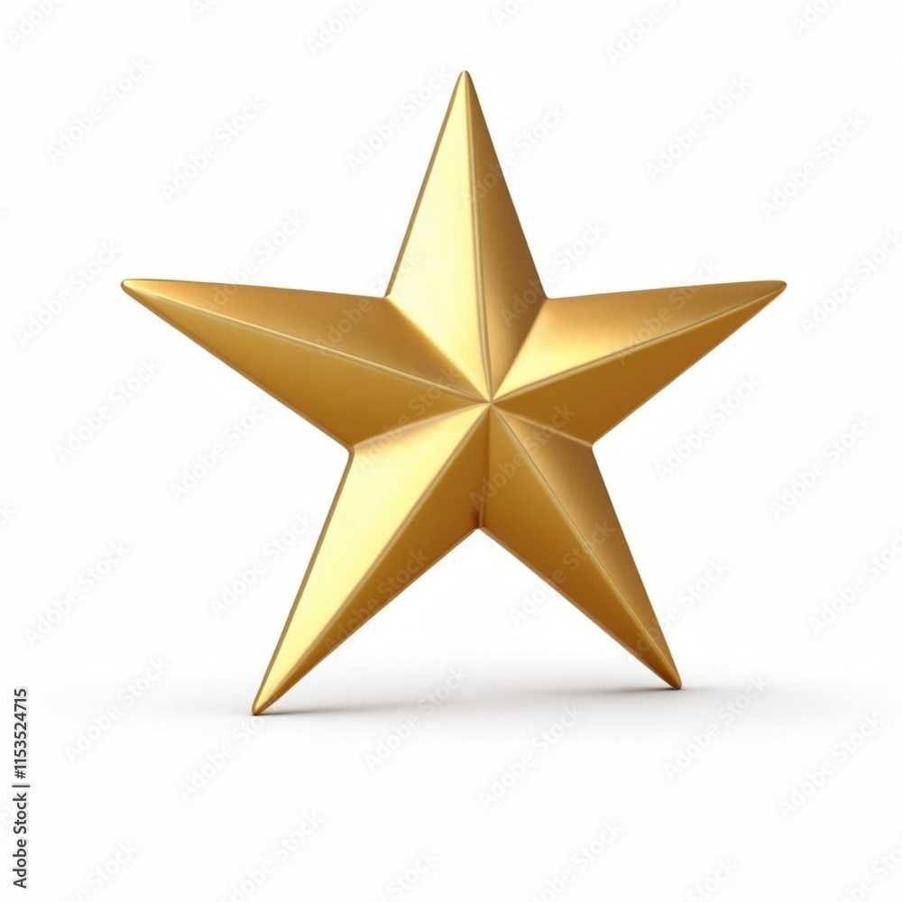 Obraz premium gold star isolated