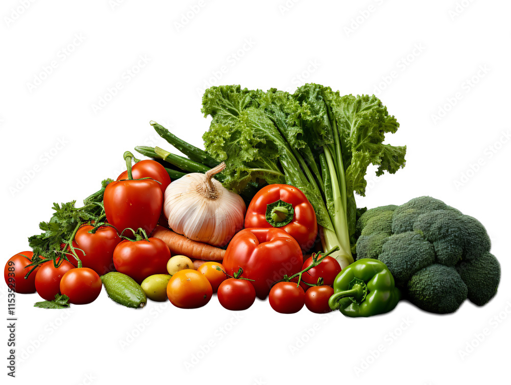 a group of vegetables on a white background a group of vegetables on a white background