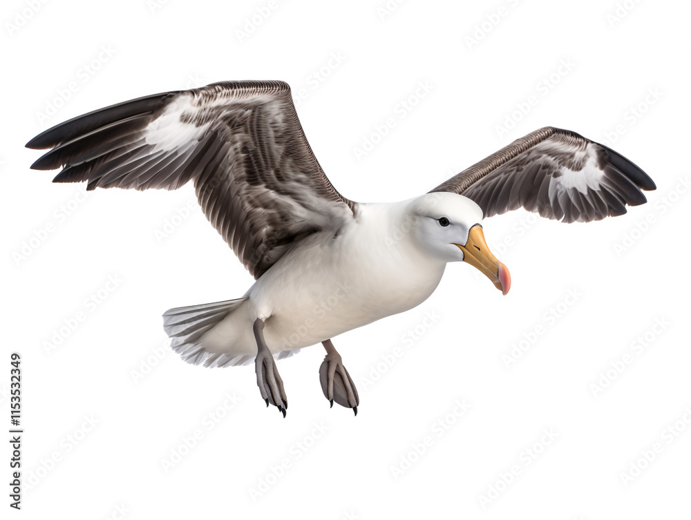 Fototapeta premium a bird flying with its wings spread