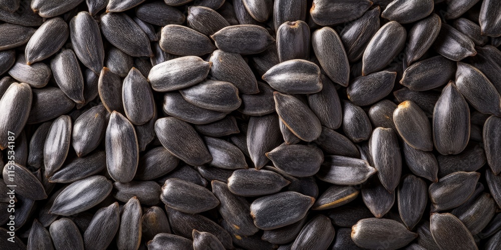 Natural food background featuring a close up texture of perfectly ripe sunflower seeds, showcasing a wealth of large, selected, and tasty seeds, ideal for highlighting healthy eating and nutrition. Natural food background featuring a close up texture of perfectly ripe sunflower seeds, showcasing a wealth of large, selected, and tasty seeds, ideal for highlighting healthy eating and nutrition.