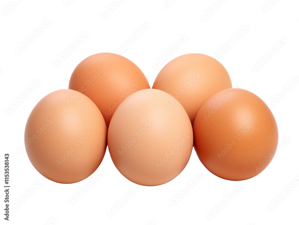 a group of eggs on a white background a group of eggs on a white background