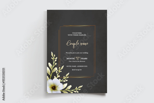 BRIDAL SHOWER FLORAL INVITATION TEMPLATE