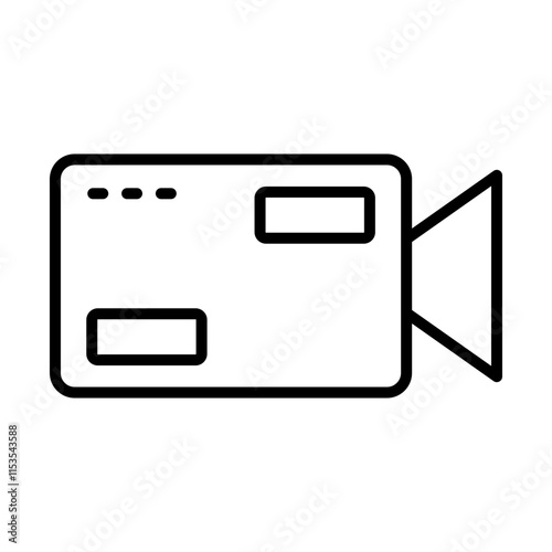 Video Camera line icon