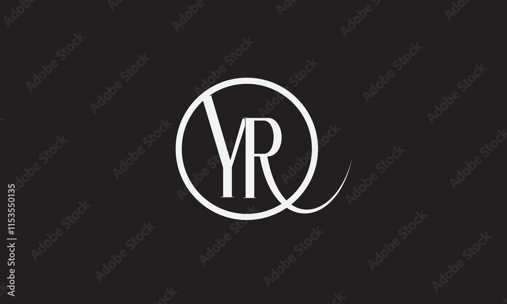 YR, RY , Y , R, Abstract Letters Logo Monogram YR, RY , Y , R, Abstract Letters Logo Monogram