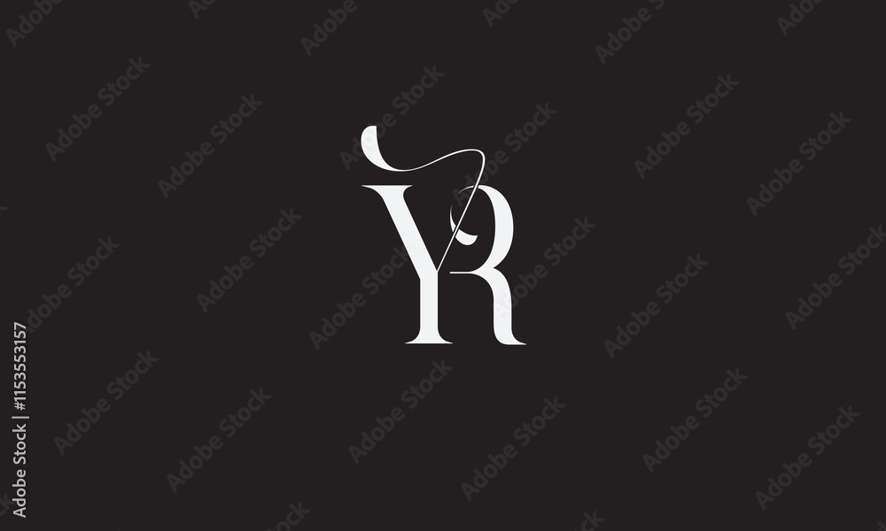 YR, RY , Y , R, Abstract Letters Logo Monogram YR, RY , Y , R, Abstract Letters Logo Monogram