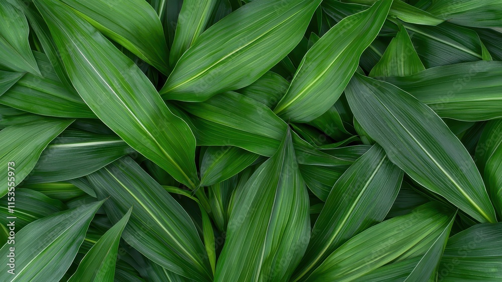 Lush Green Foliage Background Tropical Plant Leaves Texture Lush Green Foliage Background Tropical Plant Leaves Texture