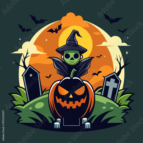 Halloween-T-Shirt Design