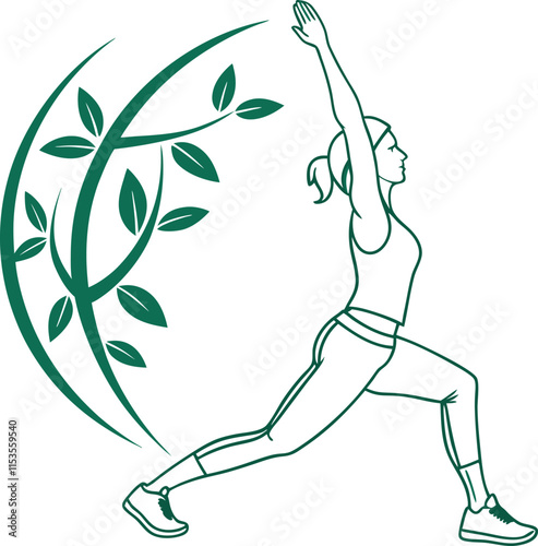 Adobe Illus Women Yoga Poses - Wellness and Fitness Vector Illustration