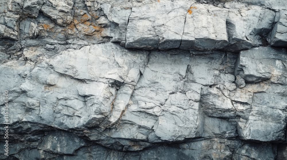 Fototapeta premium White stone grunge background with rough rock wall texture for an earthy and raw aesthetic
