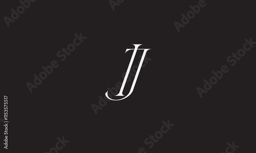 IJ, JI, I, J Abstract Letters Logo Monogram	